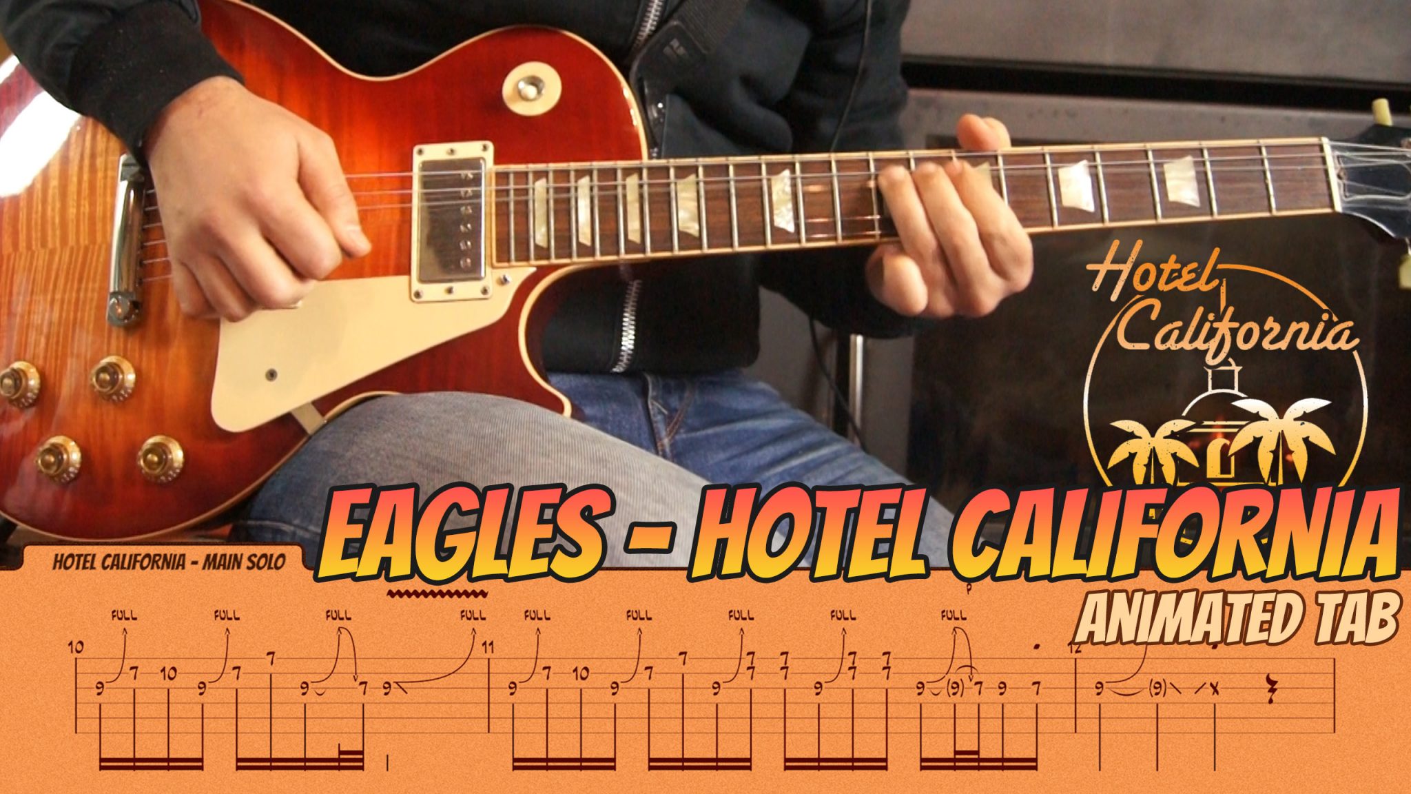 fingerstyle hotel california easy guitar tabs